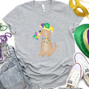 Yellow Lab Mardi Gras Tee