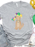 Yellow Lab Mardi Gras Tee