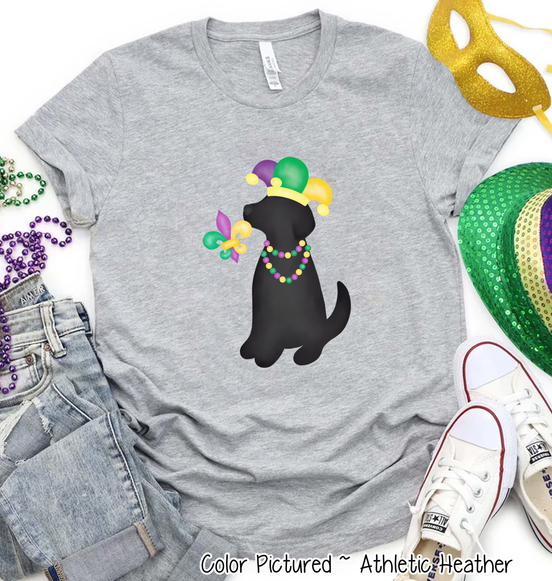 Black Lab Mardi Gras Tee