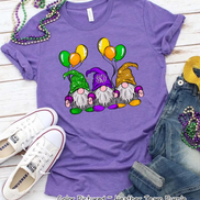 Monogram Gnomes Mardi Gras Tee
