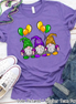 Monogram Gnomes Mardi Gras Tee