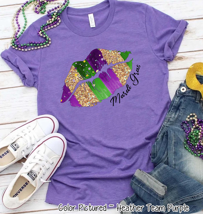 Mardi Gras Lips Tee