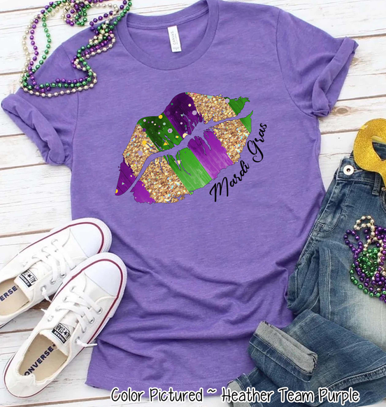 Mardi Gras Lips Tee