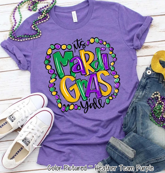 It's Mardi Gras Y'all Beads Mardi Gras Tee