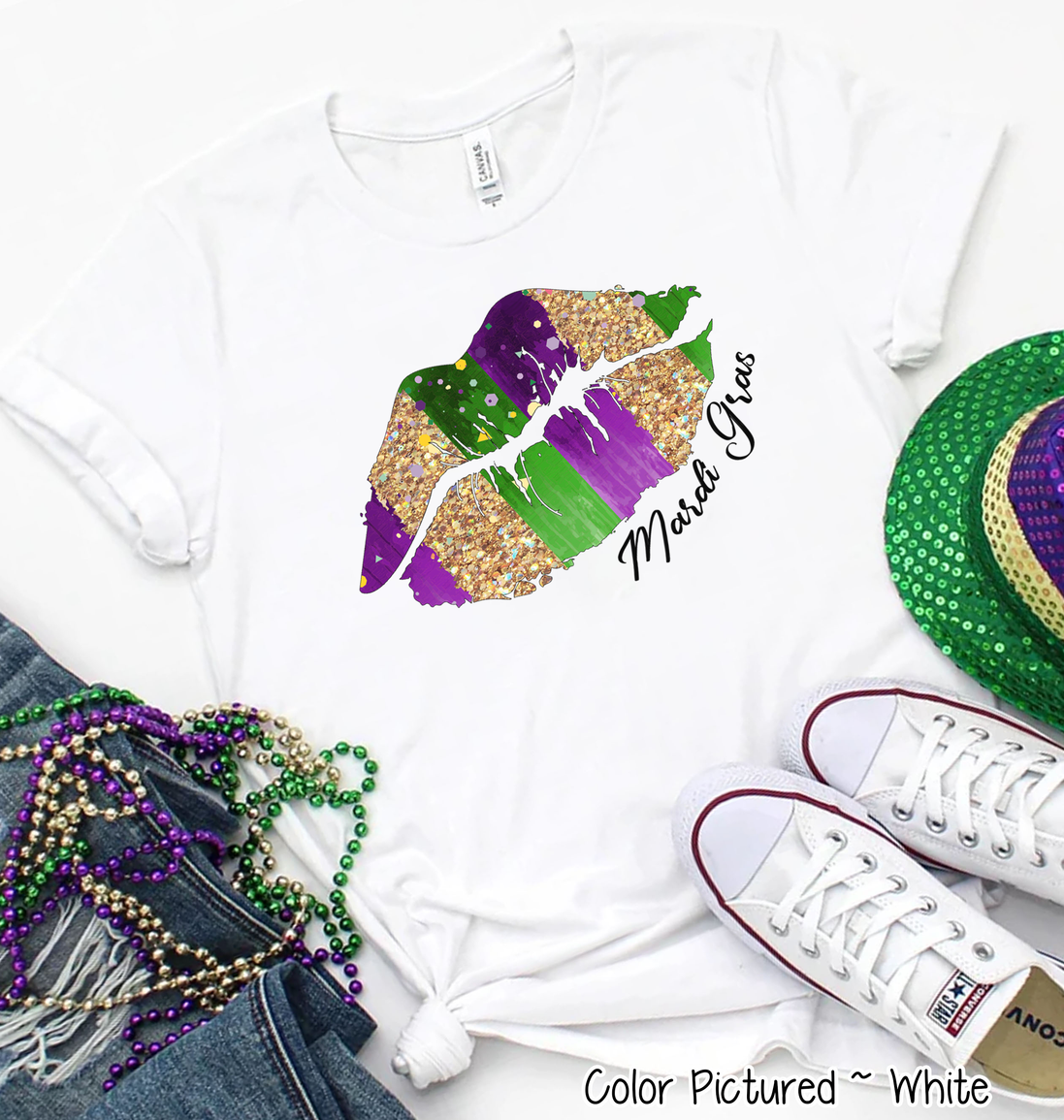 Mardi Gras Lips Tee