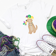 Yellow Lab Mardi Gras Tee