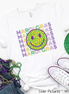 Smiley Face Happy Face Mardi Gras Tee