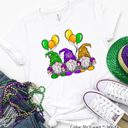 Monogram Gnomes Mardi Gras Tee