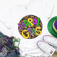 Leopard Mardi Gras Tee