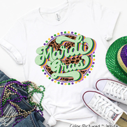 Retro Leopard Mardi Gras Tee