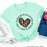 Leopard Heart Doing What your Love Tee