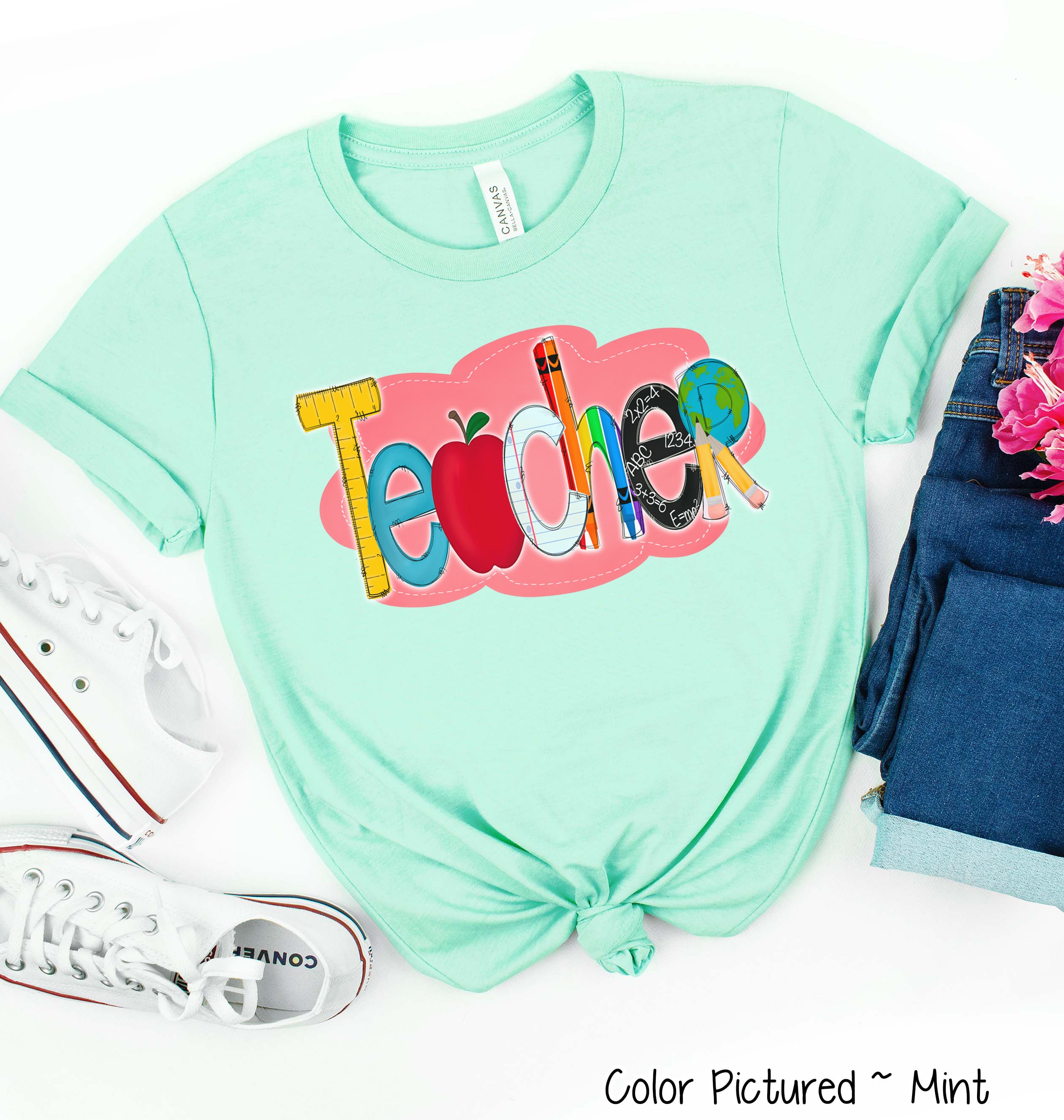 Doodle Teacher Tee
