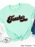 Retro Leopard Teacher Tee