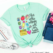 She Works Willing with Her Hands Teacher Tee