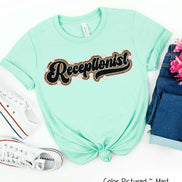 Retro Leopard Receptionist Tee