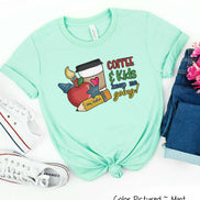 Personalized Coffee & Kids Keep Me Going Tee