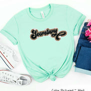 Retro Leopard Secretary Tee
