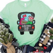 Black Friday Squad Truck Holiday Tee