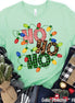 Ho Ho Ho Lights Christmas Tee