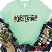 Only A Morning Person on Black Friday Funny Holiday Tee
