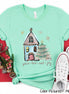 Peace Love Joy House Christmas Tee