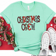 Buffalo Plaid & Leopard Print Christmas Crew Family Tee