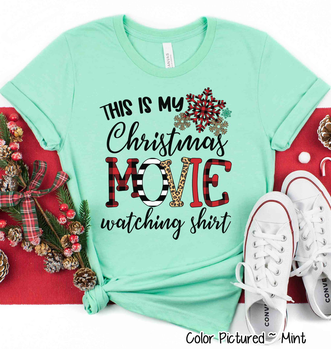 Christmas Movie Watching Tee