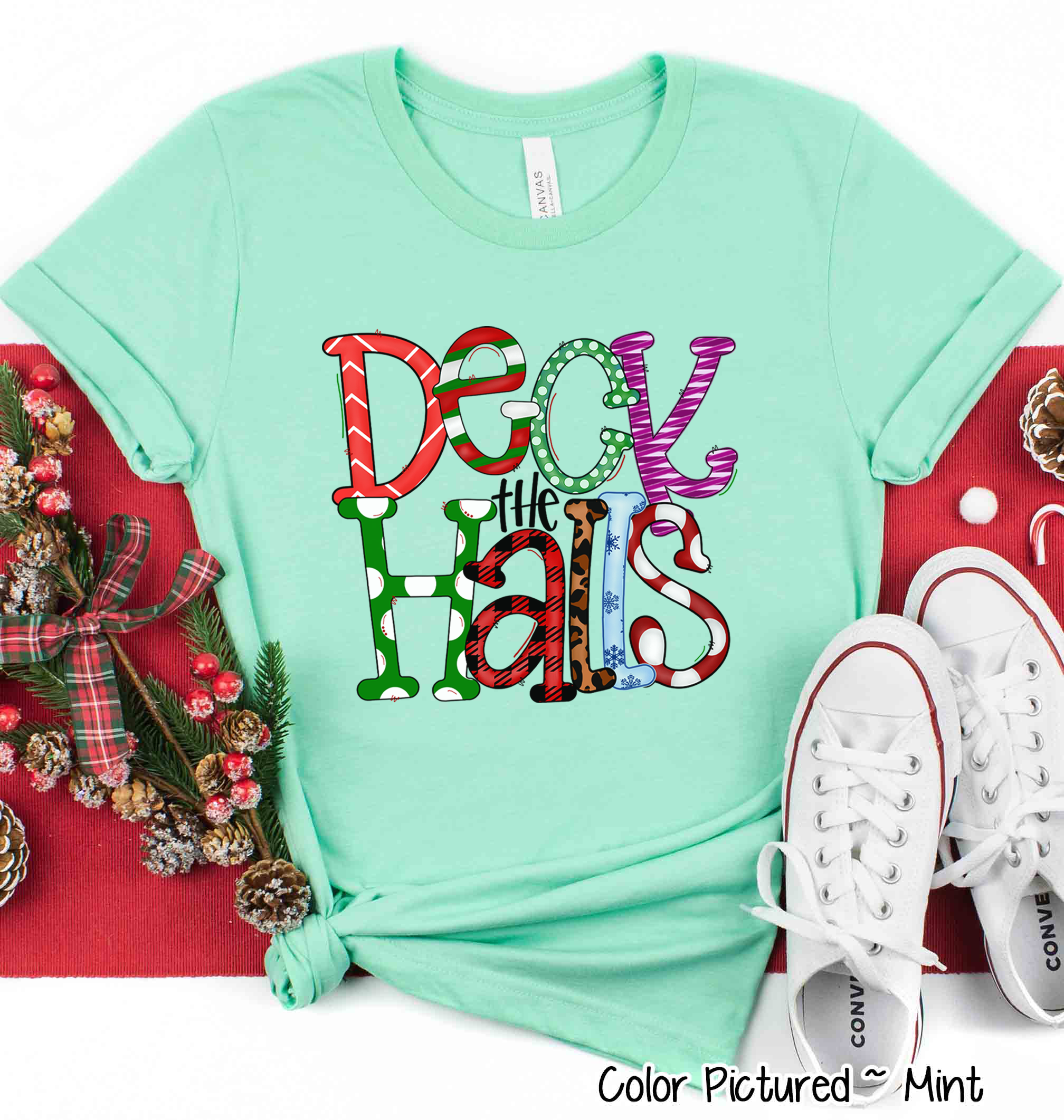 Deck the Halls Christmas Tee