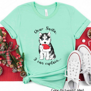 Husky Dog I Can Explain Christmas Tee