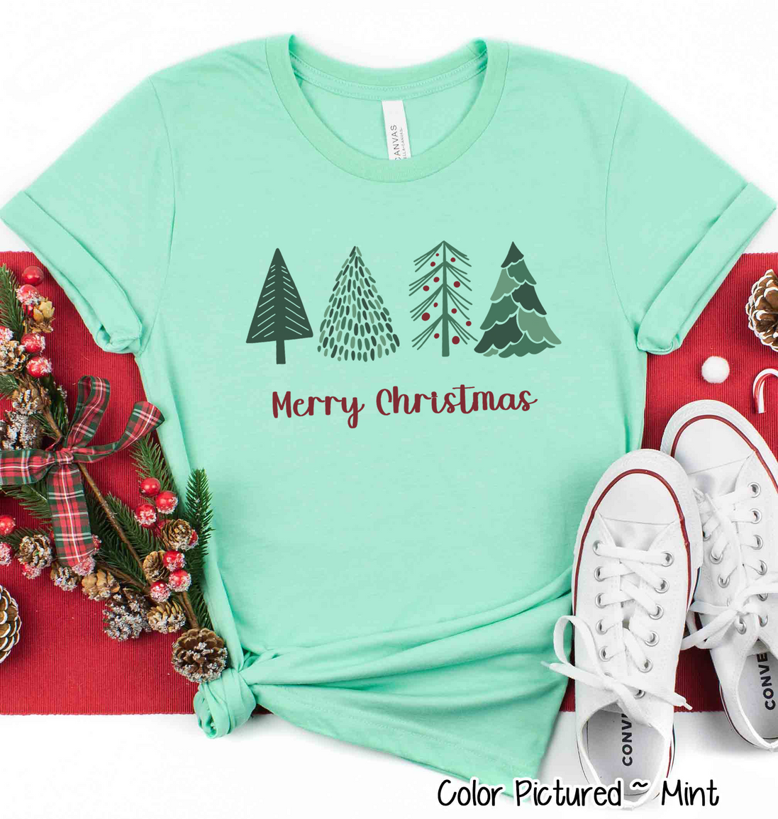 Minimalist Christmas Tree Tee