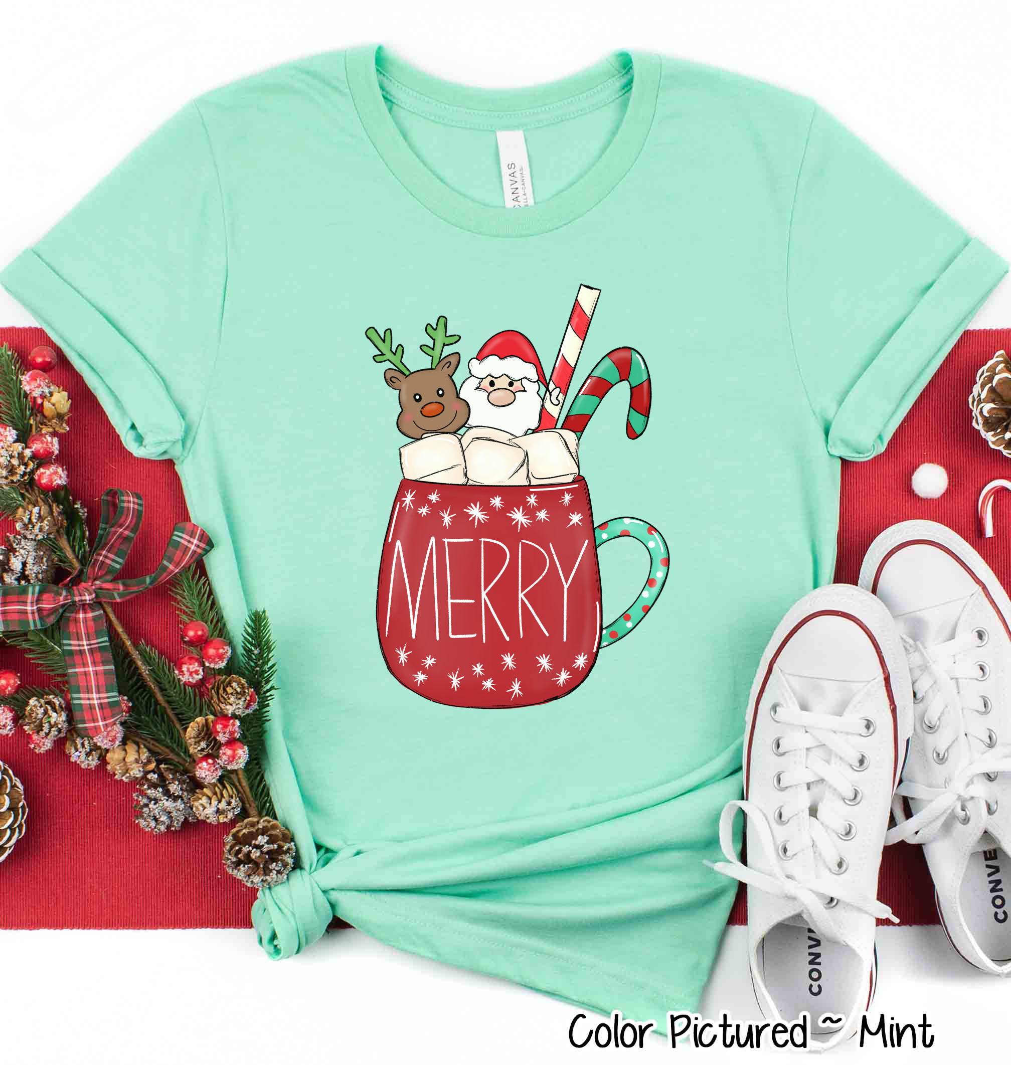 Merry Christmas Coffee Cocoa Hot Chocolate Mug