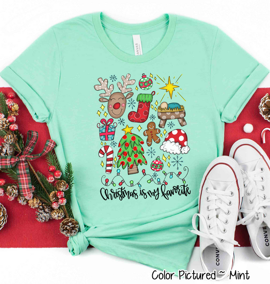 Christmas is My Favorite Christmas Icon Tee