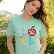 Monogram LOVE School Tools Tee
