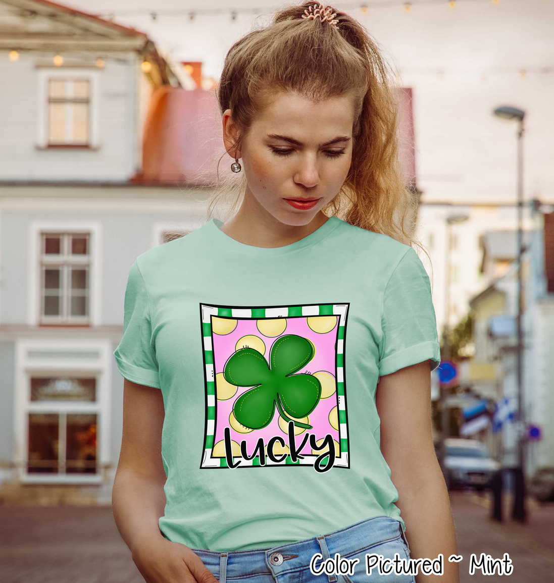 Lucky Clover St Patricks Day Tee