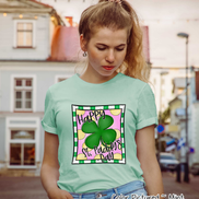 Happy St Paddys Day Clover Tee