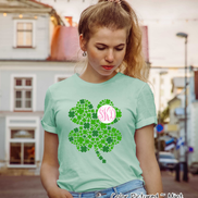 Monogram Multi Clover St Patricks Day Tee