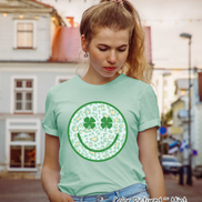 Retro Smiley Face St Patricks Day Tee