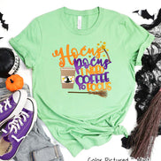 Hocus Pocus I need Coffee To Focus Halloween Tee