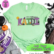 Personalized Doodle Letters  Halloween Tee