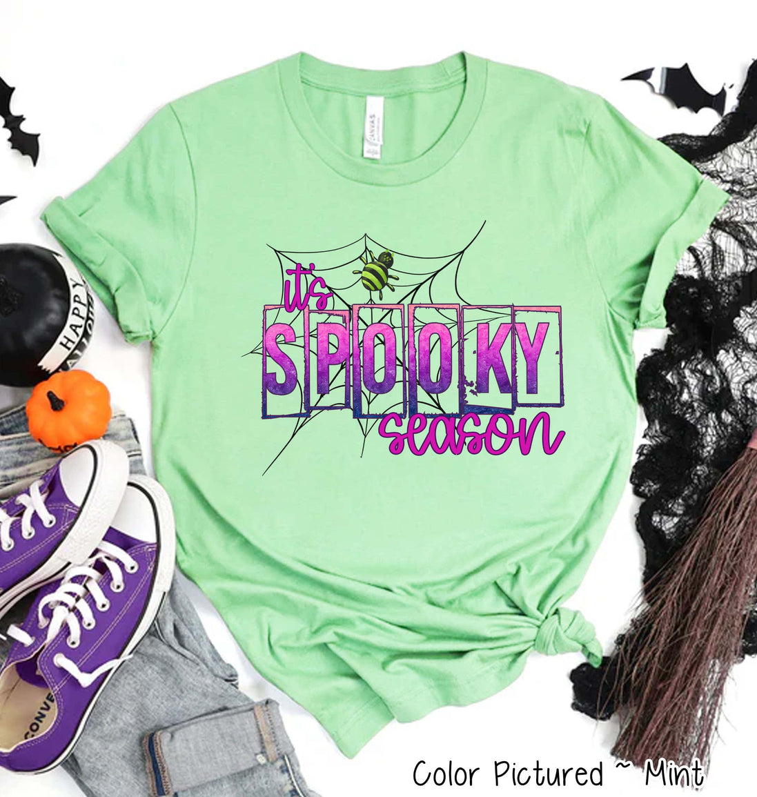 Spooky Season Spider Halloween Tee