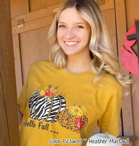 Animal Print Pumpkins with Monogram Tee