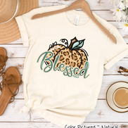 Blessed Leopard Pumpkin Shirt