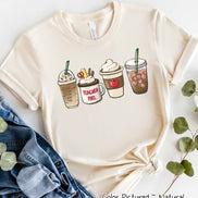 Coffee Latte Teacher Fuel Tee