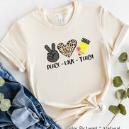 Monogram Peace Love Teach Tee