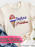 Tastes Like Freedom Ice Cream Monogram Tee