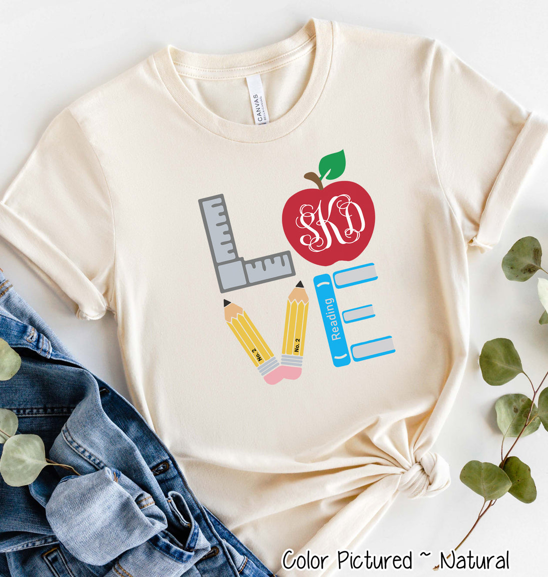 Monogram LOVE School Tools Tee