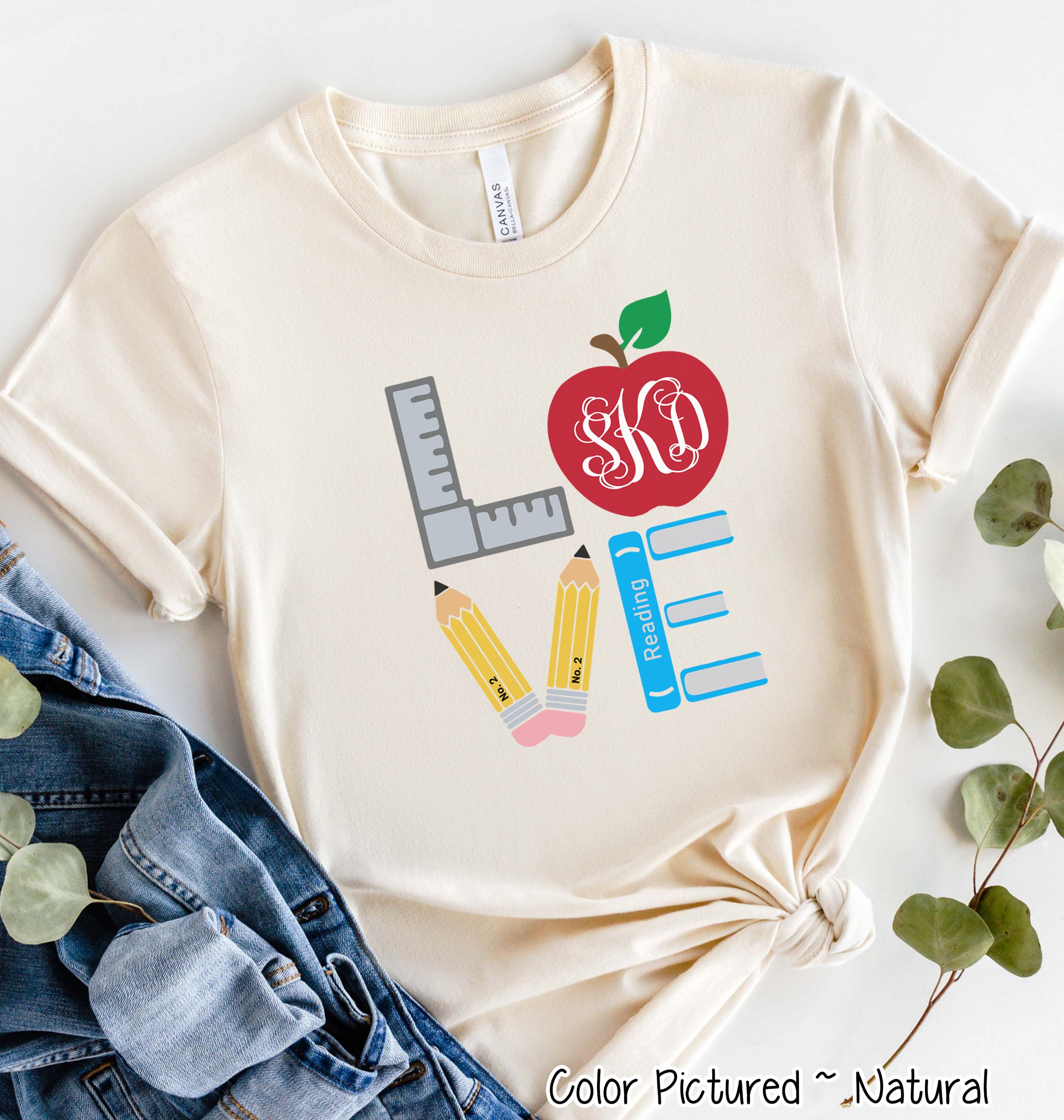 Monogram LOVE School Tools Tee