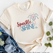 Sparkle and Shine Nostalgic Patriotic Tee