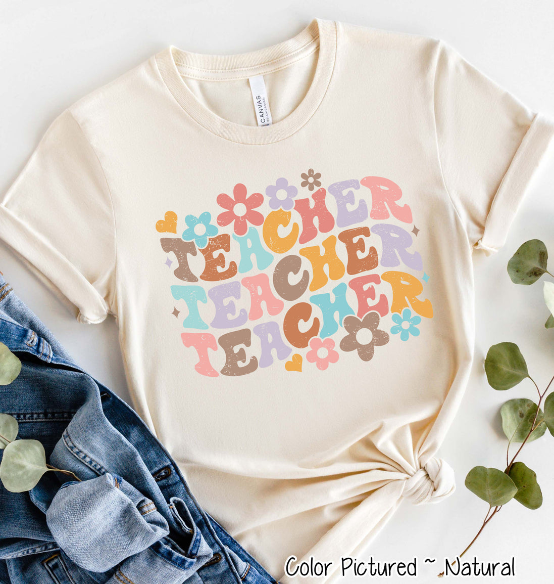 Distress Teacher Tee