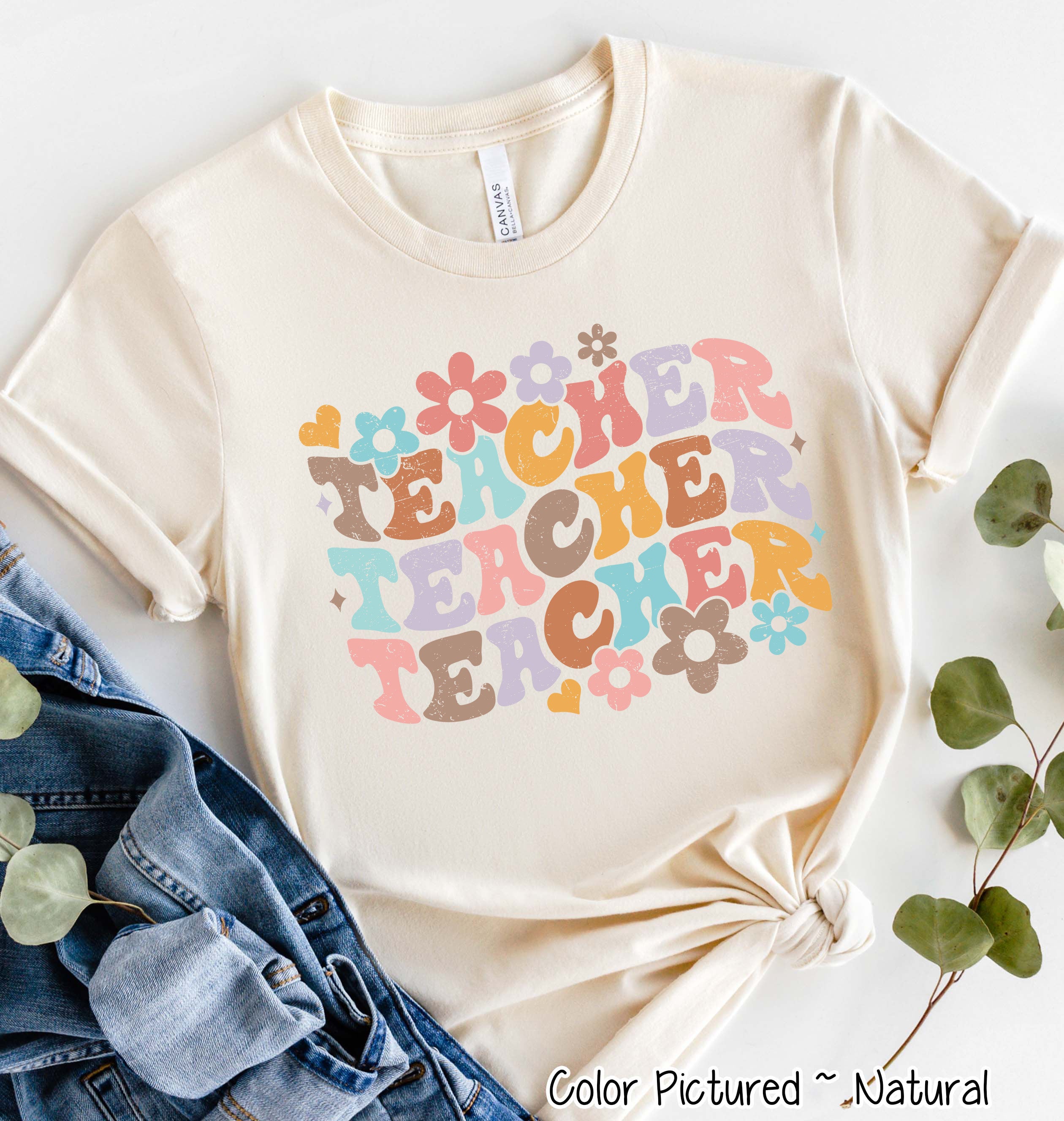 Distress Teacher Tee